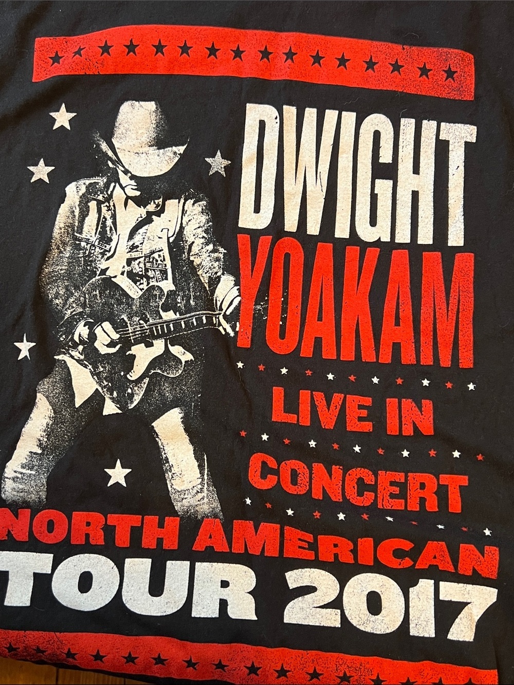 Men's Black Dwight Yokam Tour 2017 Graphic T-Shirt Live Concert XXXL